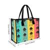 Colorful Grill Pattern Tote Bag Large Casual Daily Handbag Lightweight Reusable Shopping Bag for Outdoor Picnic