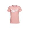 (WMNS) Center Front Logo T-Shirt Asia Sizing 'Pink White' Women's 10018268-A02