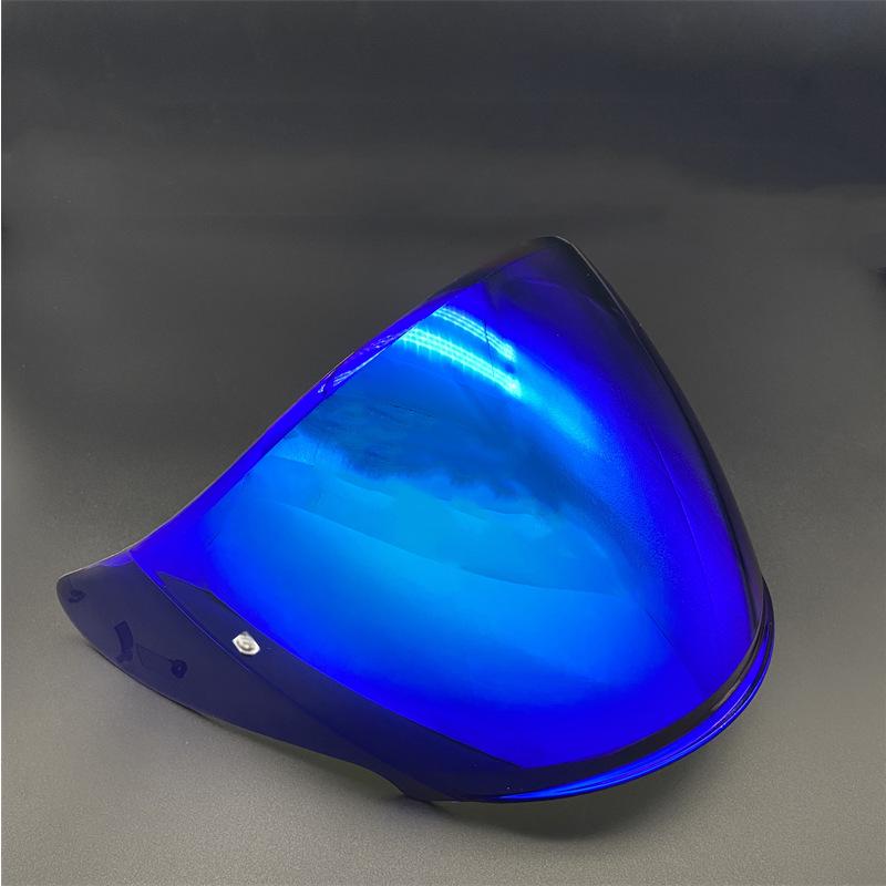 JC Half Helmet Lens - J-Cruise & J-Force4 CJ-2 Electroplated Sun Protection, Dual-Use Day/Night Helmet Accessory