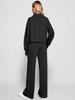 Damski zestaw 2-częściowy 2024: Bluza z zamkiem do połowy i szerokie spodnie dresowe