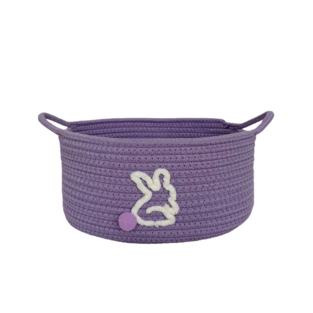 Cotton Rope Woven Storage Basket: Laundry, Toy, Home Rabbit, Desktop Storage Box