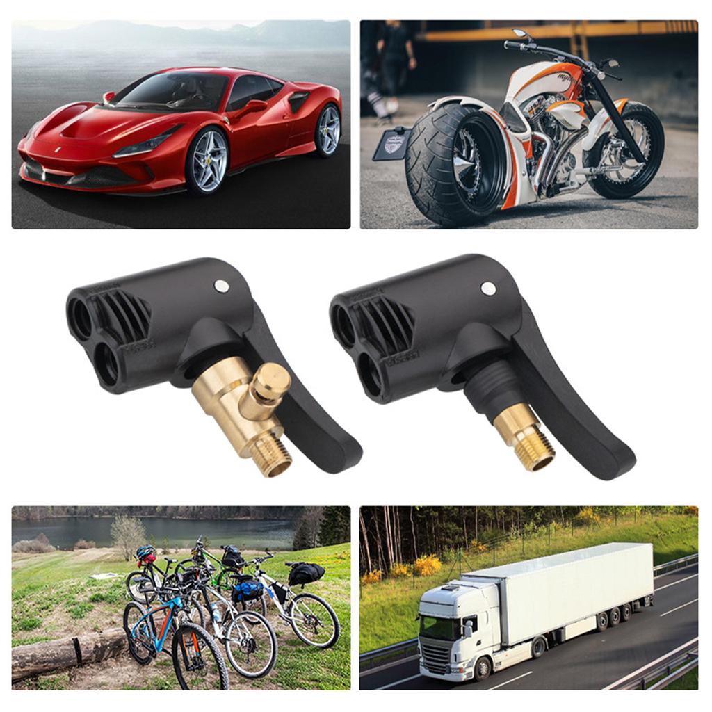 1 bucată din alamă pompă gonflabilă portabilă pentru anvelope mașină mandrina de aer pompa de umflare valvă conector adaptor cu clips roată anvelopă auto