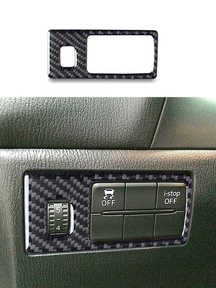 Car Interior Decoration Protection Carbon Fiber Sticker For Mazda 3 Axela 2017-2018 Styling Accessories