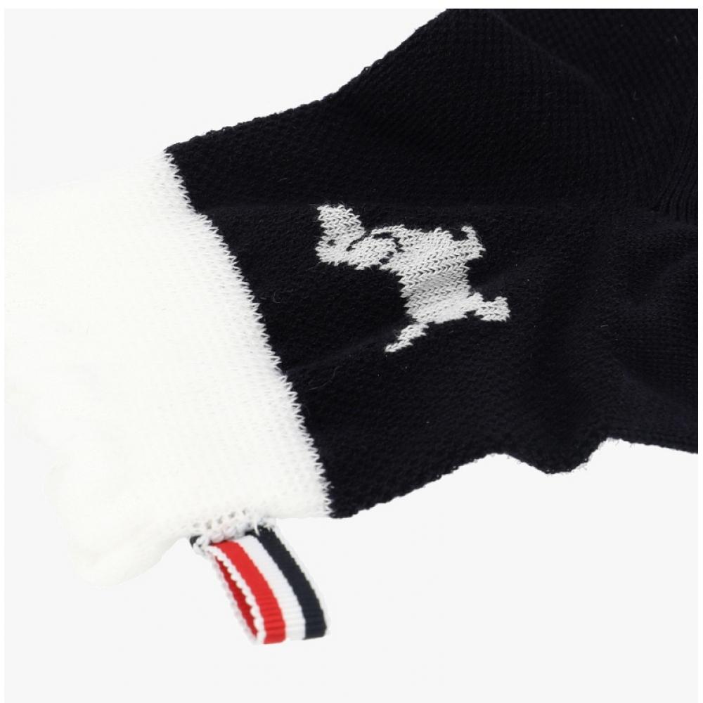 Thom Browne Hector Intarsia Stripe Tab Crew Socks Fas240a Y3011