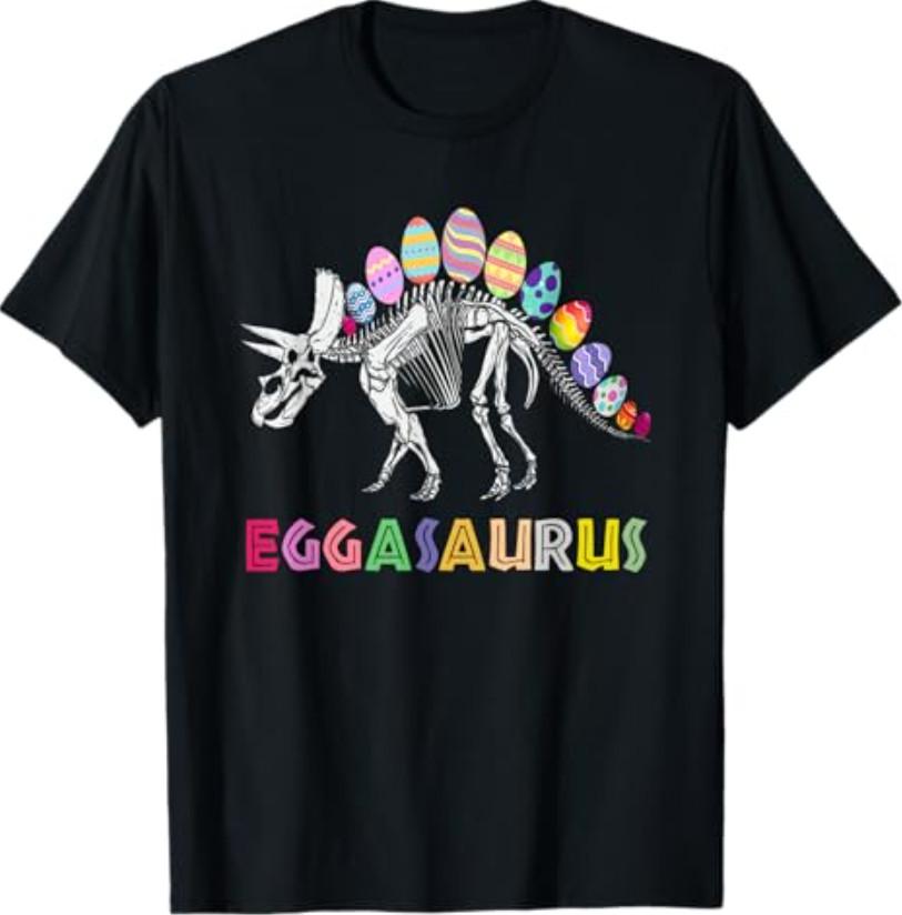 Eggasaurus Easter Stegosaurus Dinosaur Eggs Hunt T-Shirt S разноцветный