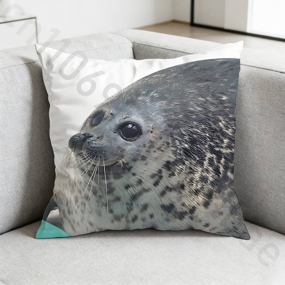 Seal Sea Cute pillow cover living room sofa cushion cover bedroom room bed pillow cover home decoration