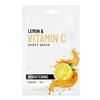 Vitamin C Glow Sheet Mask For Radiant, Glowing Skin (Pack of 6) | Lightweight Hydrating Moisturizing Softening Face Serum Sheet Mask For All Skin Ty