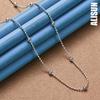 925 Sterling Silver 40-60cm Bead Necklace Fashionable Wedding Jewelry