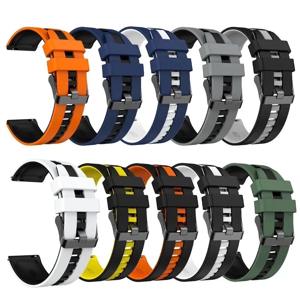 Sport Strap Silicone Watch Bracelets 22mm 20mm For TicWatch Pro 3 Ultra E3 E2 S2 Pro X GTW 2021 Smartwatch Band Women Men Correa 3