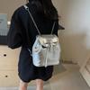 Women Backpacks  New Fashion PU Leather Women's Handbags Luxury Large Capacity Waterproof Solid  String Bags