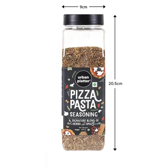 Urban Platter Pizza & Pasta Seasoning Shaker Jar, 400g / 14oz [Full of Aromatic Herbs]