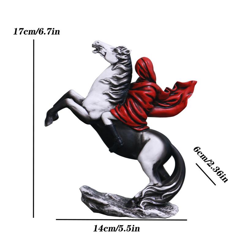 

Новый декор комнаты в скандинавском стиле, креативная скульптура боевого коня, украшения, абстрактный современный домашний рабочий стол, кабинет, офисный декор