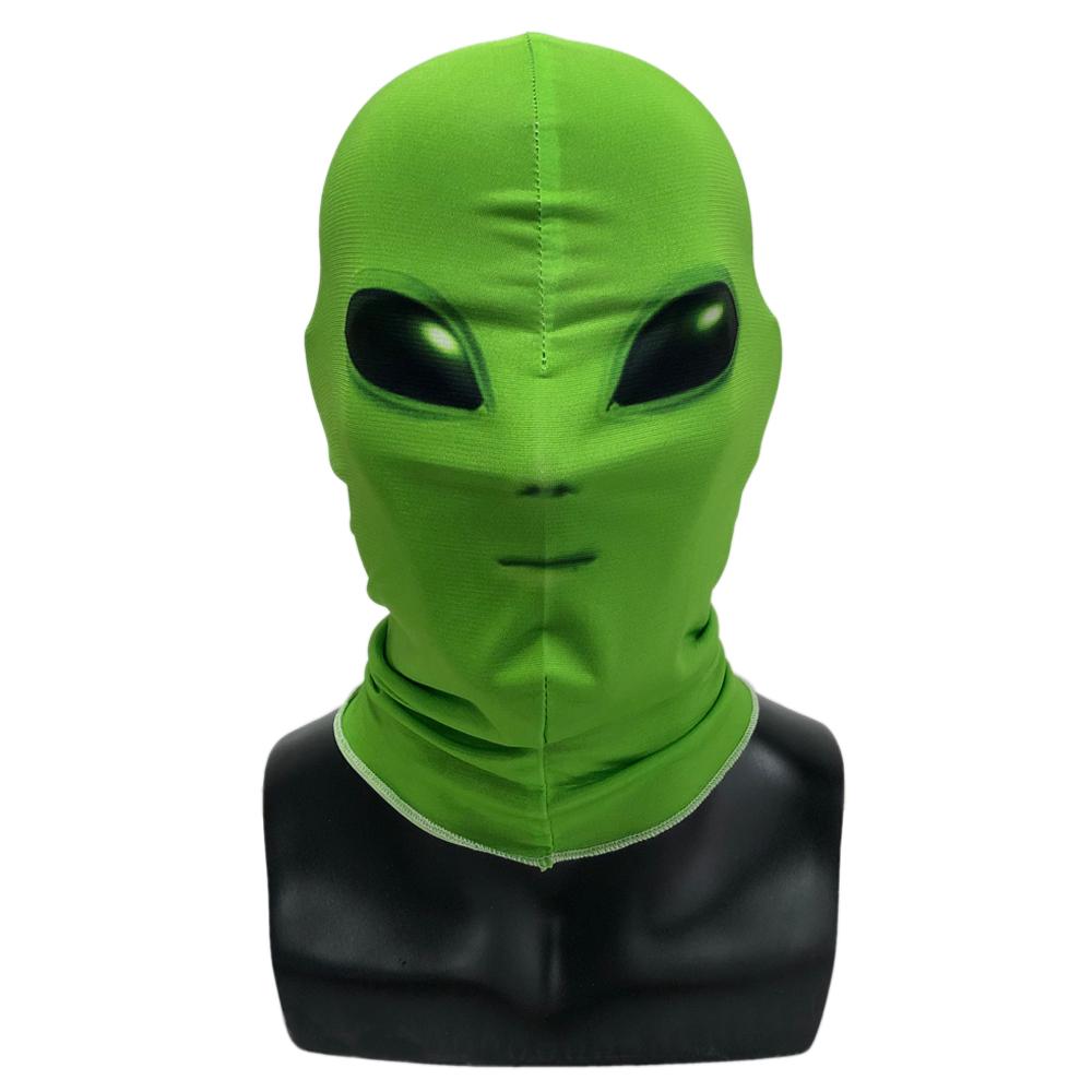 Green Alien Mask Cosplay UFO Alien Full Face Masks Helmet Carnival Masquerade Halloween Party Costume Props