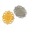 20 PCs Zinc Based Alloy Settings Connectors Charms Pendants Findings Oval Jewelry Making  (Fits 25mm x 18mm) 4.2cm x 3.6cm