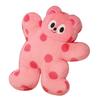 Sale Lovely Cartoon Bear Pillow Stuffed Bear Plush Toy Round Dot Ultra Soft Long Plush Fabric Cushion Creative Birthday Gift