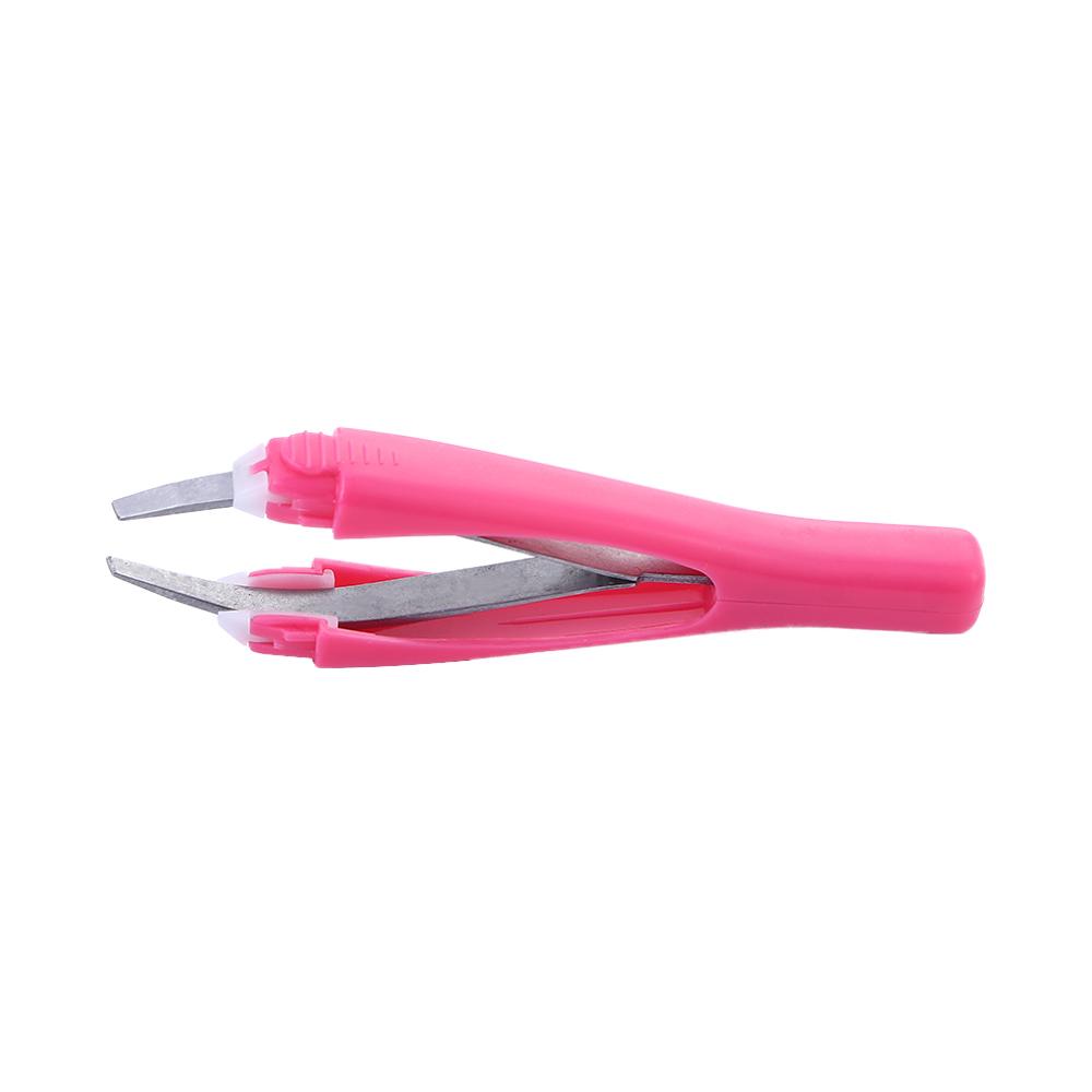 Slant Tip Blackhead Removal Automatic Eyebrow Tweezer Eyebrow Pinch Makeup Tool Clip Clamps