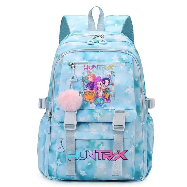 Kpop Demon Hunter Student Backpack Large Capacity Teen Student School Bag Female Travel Backpack Female