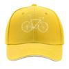 Vintage Mountain Bike Cyclist Outline Graphic Sandwich Baseball Cap Sun Cap Outdoor Workouts Hat