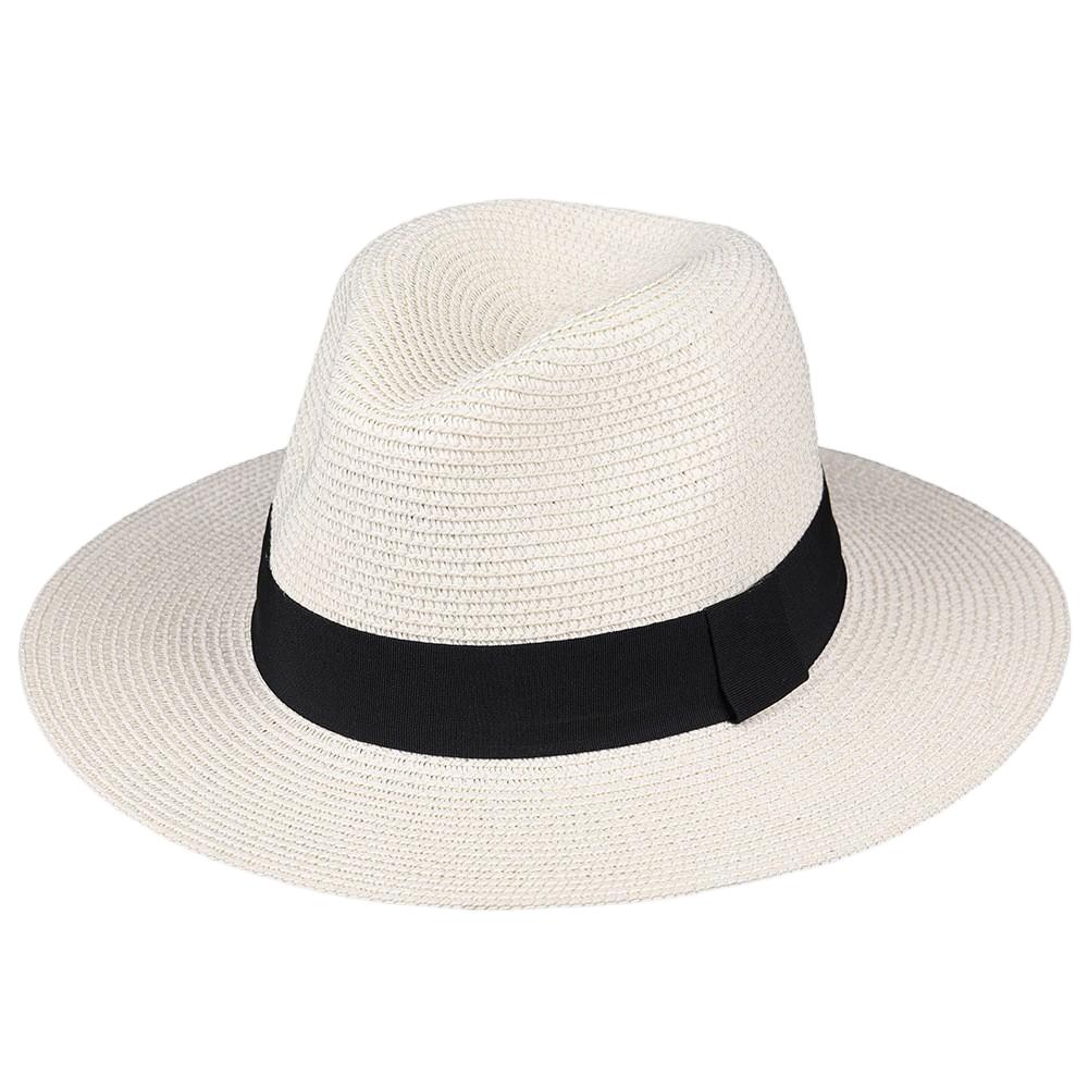 Cappello di Paglia Estivo Parasole per Uomo e Donna alla Moda Protezione Solare Paglia Panama Versatile da Esterno Spiaggia Cappello Jazz