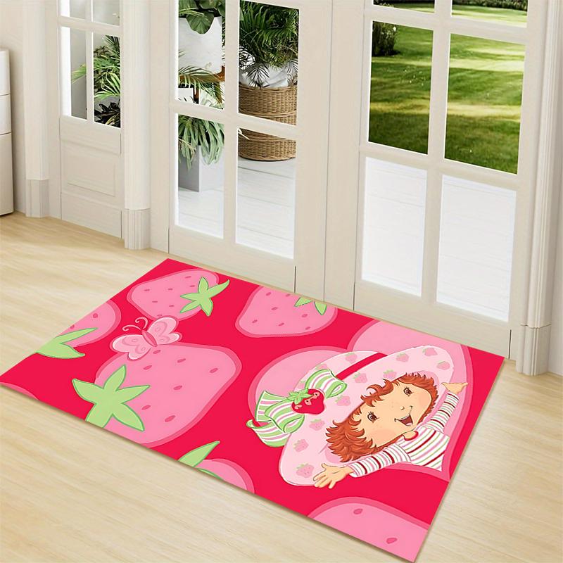 1Pc Strawberry Shortcake Dreamscape Carpet Rug Customizable Soft Washable Antislip Home Living Room Sofa Mats Personalized Rug 0917253