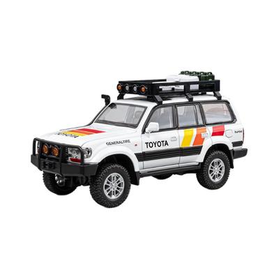 1/24 Toyota Land Cruiser LC80 SUV Legierung Diecast Spielzeugauto Modell Ton und Licht Kinderspielzeug Sammlerstücke Geburtstagsgeschenk