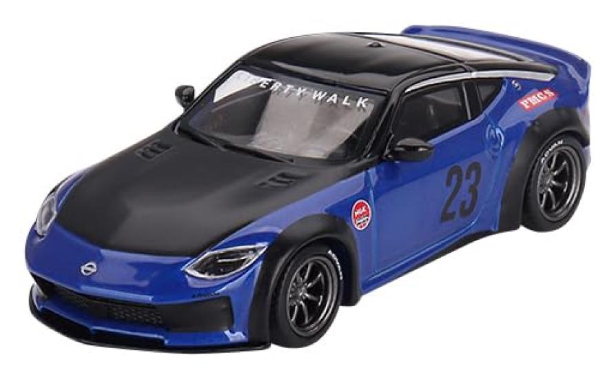 MINI GT Nissan Z WORKS Seiran Blue Finished Product 1/64 LBNATION (Right-Hand Drive)