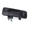 Truck Rear Gate Exterior Handle for 2007-2013 Pickup Truck, 69090-0C050 Black Assembly with Metal Support Structure and Camera Lock Cutout Layout
