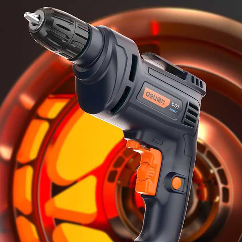 DeLI 500W Corded Electric Drill CN plug (adapter included)