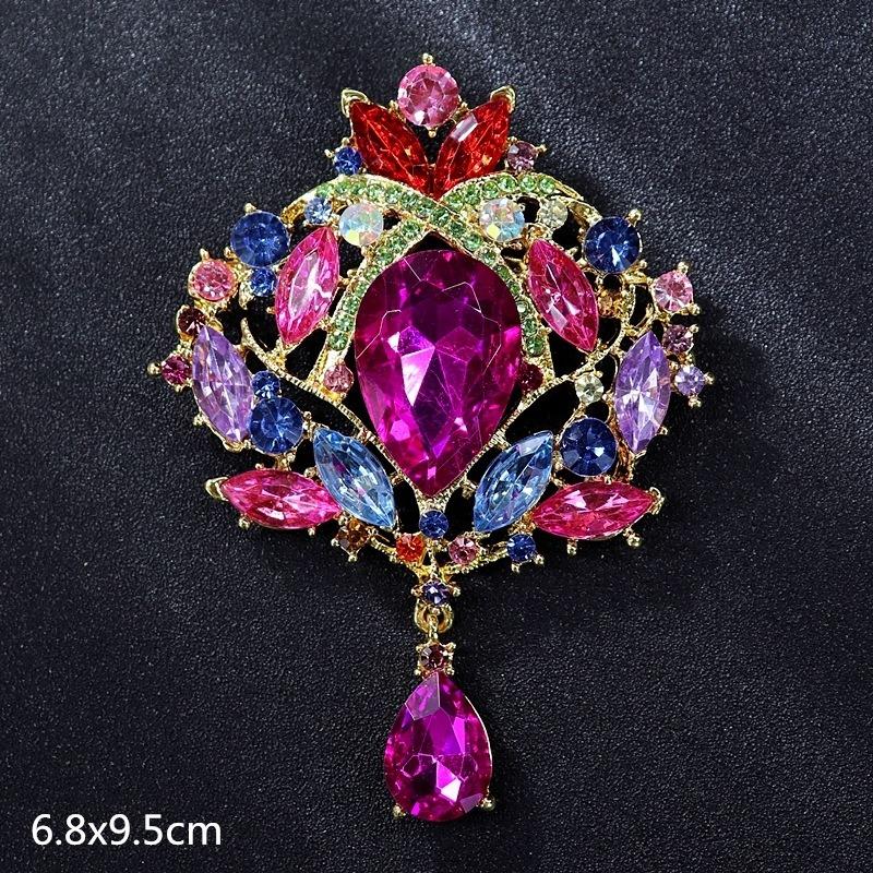 Genuine Professional Amasht Brooch Retro High-end Temperament Luxury Pearl Diamond Pin Women's Suit and Accessories
