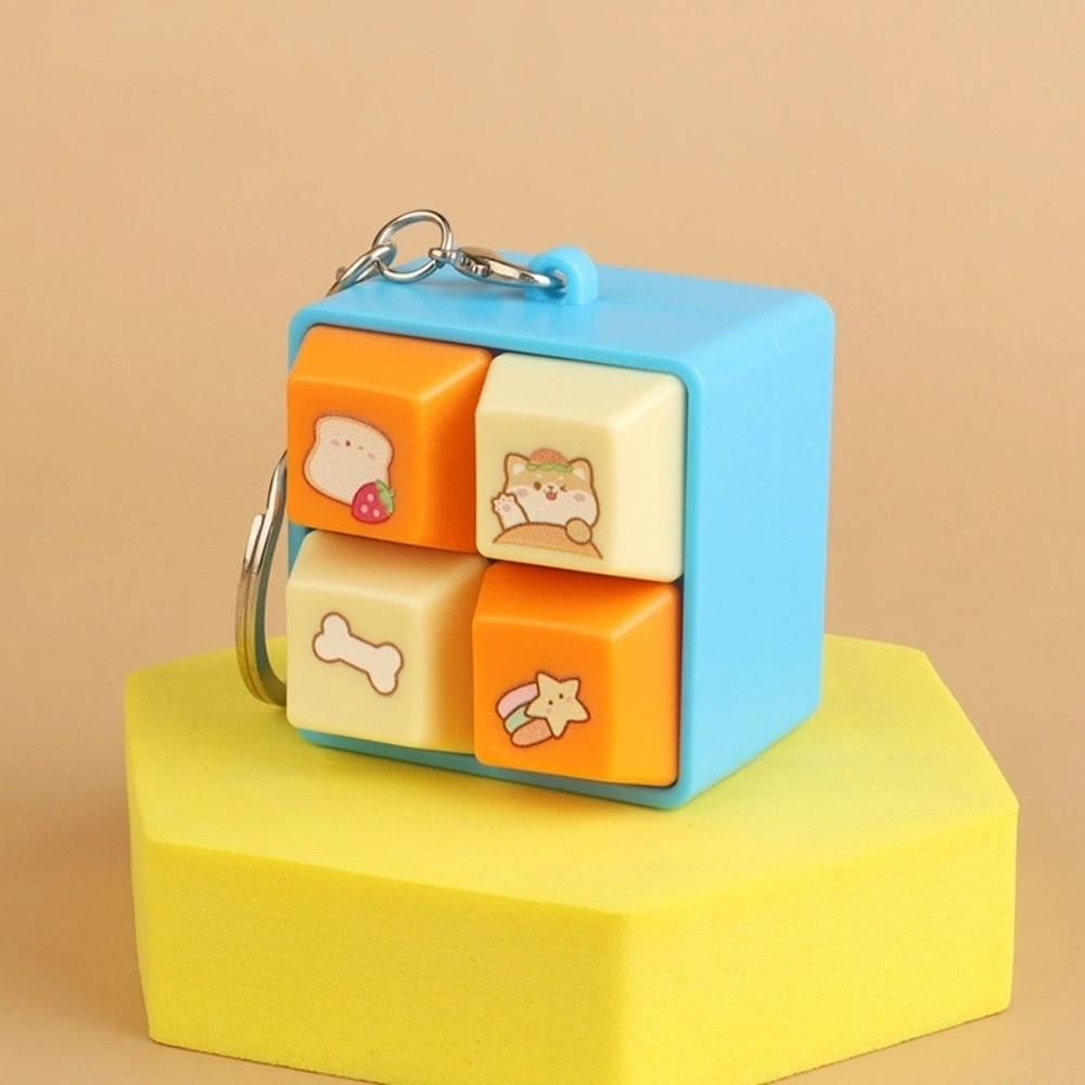 Portable Keyboard Fidget Keychain Sounding Stress Relief Keyring New Clicker Pendant School
