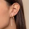 925 Silver Ear Needle White Crystal Gold Earrings for Women Luxury Water drop/Heart/Flower Pendant Earring Fine Jewelry