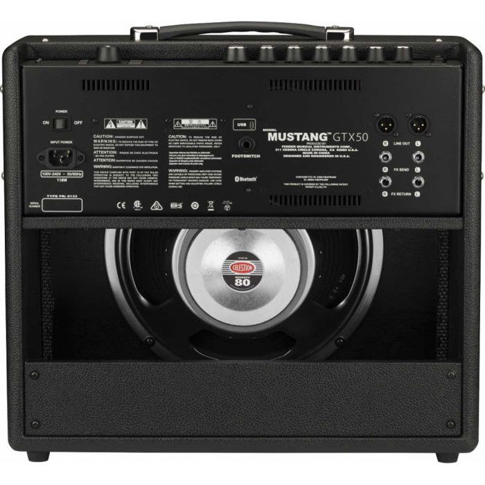 Amplificateur - Fender - Mustang™ GTX50 - 50W - Haut-parleur 12" Celestion - Noir