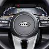 Koolstofvezel Auto Stuurwiel Embleem Sticker Badge Voor KIA K2 K3 K5 KX5 Sportage GT R Stinger Rio Optima Sorento Forte Soul