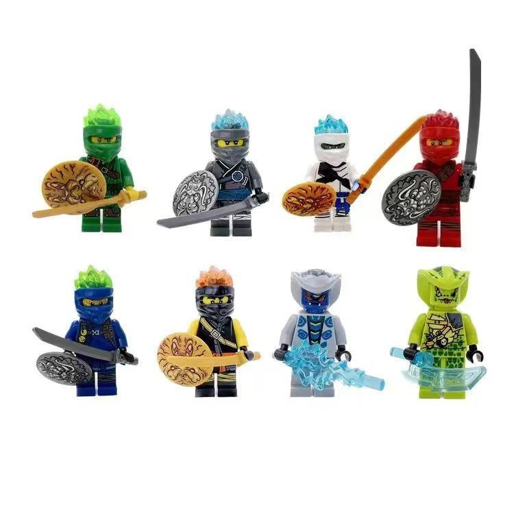 Temple Motorcycle Building Blocks Toy for Kids, Includes Lloyd Kai Minifigures and Weapons, Creative Gift for Boys