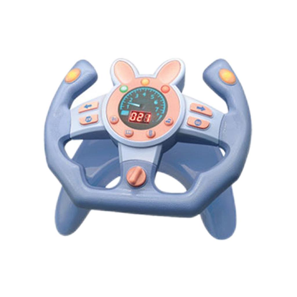 Steering Wheel Toys Car Driving Toy Funny Early Education W/Light Music 