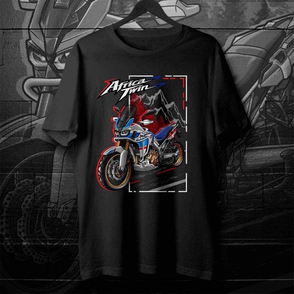 Honda Herren und Damen T-Shirt CRF1000L2 Africa Twin Sommer Motorrad T-Shirt Racing Kurzarm Frühling Radfahren Offroad Oberteil