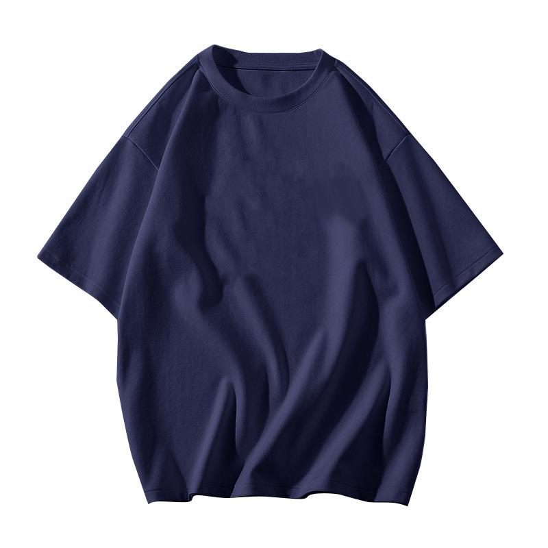 Sommer Übergroßes T-Shirt Herren Damen Unisex Koreanisch 210G Baumwolle Kurzarm Basic T-Shirt Locker Oberteile Unifarben Hip Hop Y2K T-Shirts