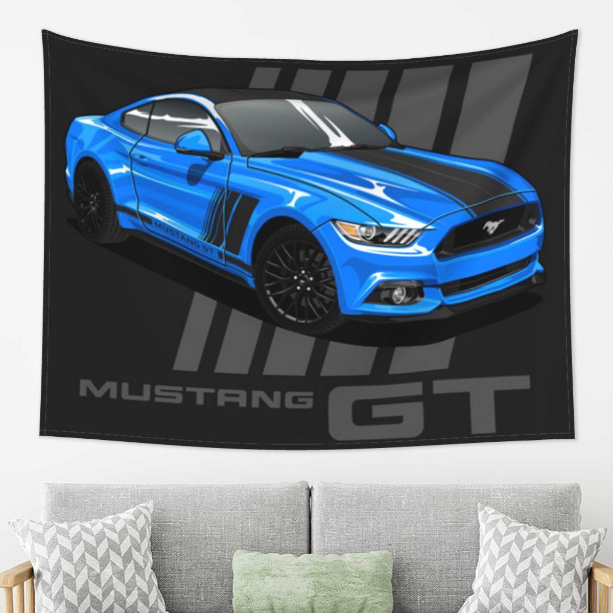 

Mustang Gt Tapestry Wall Hanging Aesthetic Home Decoration Tapestries for Dorm Room 74x94cm(29x37in)