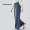 High Stretch Jeans Spring Autumn Casual Loose Artistic Straight Pants Vintage Streetwear Women Clothing High Waist Cargo Jeans