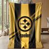 Coperta in Flanella Pile Pittsburgh Steelers Coperta Calda e Accogliente per Divano Letto Viaggio Uso Stagionale
