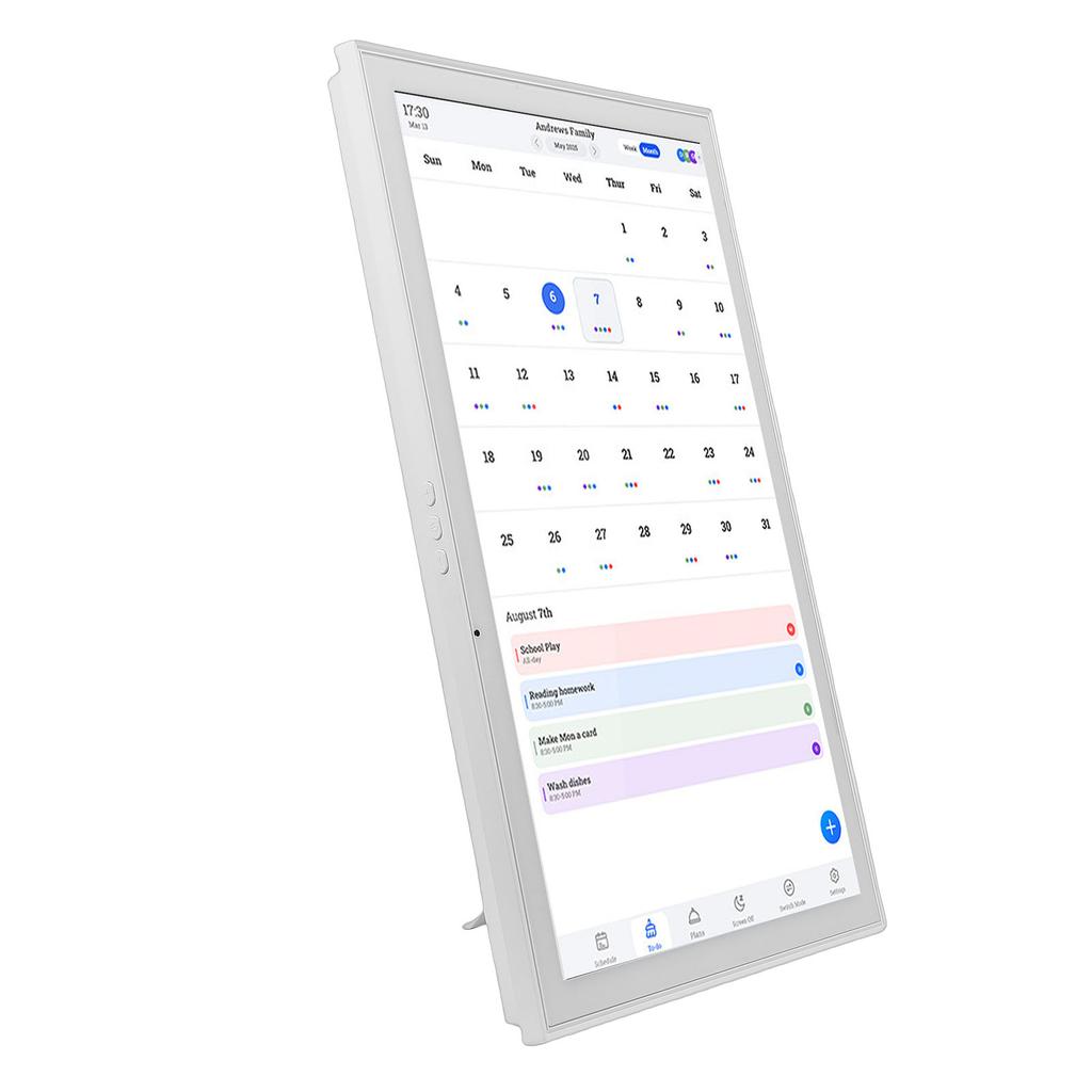 Digital Calendar 21.5in Electronic Chore Chart Smart Weekly Monthly Planner 1920 X 1080P IPS Touchscreen Wall Desk