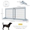 Freestanding Dog Gate, Foldable Pet Fence, Indoor Wood Barrier, Stair Gate with Support Feet, for Doorway, Hallway, Small and Medium Dogs