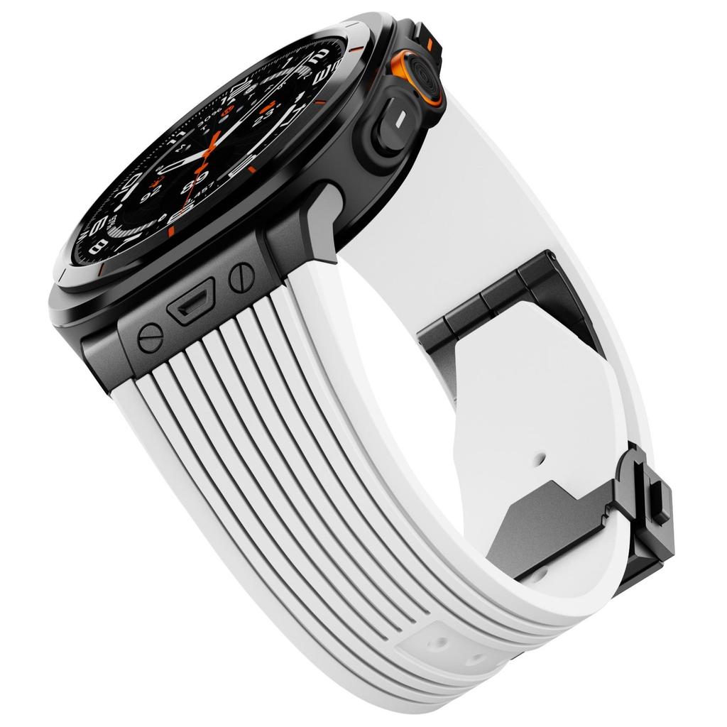 Sports Strap for Samsung Galaxy Watch Ultra 2025 47mm Stainless Steel Buckle Band for Samsung Galaxy Watch Ultra Luxury Bracelet