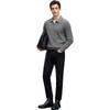 EMZEMZ Men's Wool Cashmere Polo Sweater