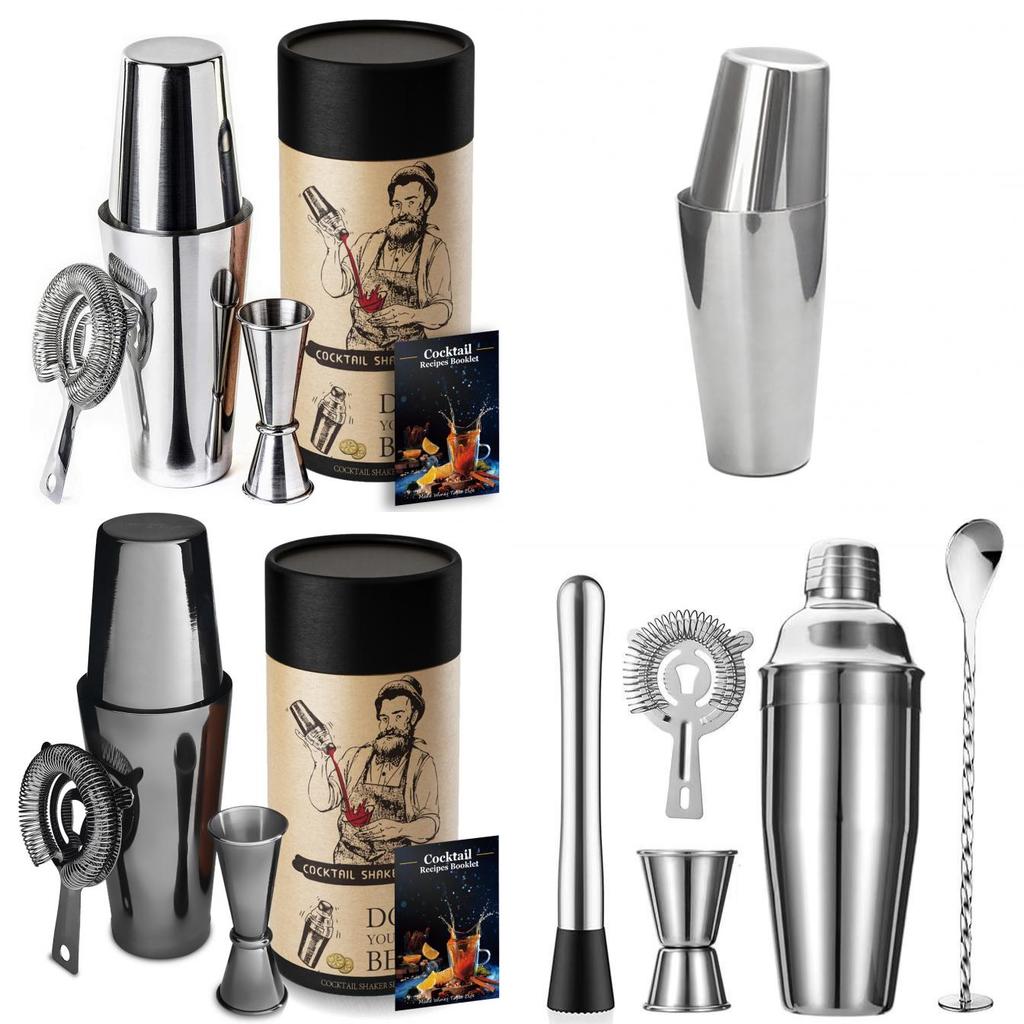 Boston Cocktail Shaker Set Edelstahl Barwerkzeuge Für Hausbar Und Partygebrauch