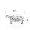 1/2 st A Kristallsköldpaddsornament Transparent Landskapshantverk Lyckobringande Ornament Lämpligt För Hem Kontor Skrivbord Akvariedekoration