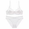 French Underwear Women's Summer Thin Smooth Mesh Sexy Underwear Big Breasts Small Breast Bra