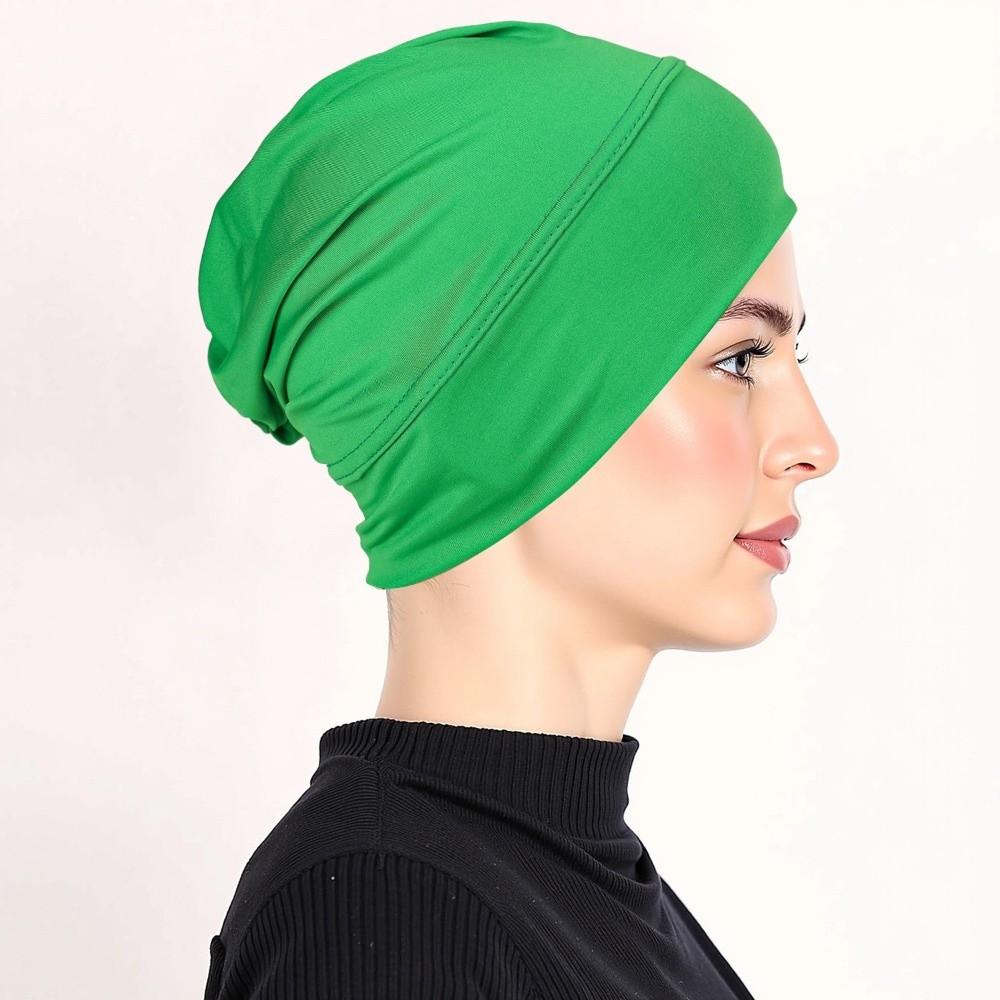 Soft Modal Hijab Caps Elastic Cancer Chemo Hat New Islamic Headband  Women Headwear