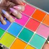 16 barev Kouzelný zrcadlový prášek na nehty Třpytivý třecí prach Pigment na manikúru Y2K Metalický holografický prášek na lakování nehtů