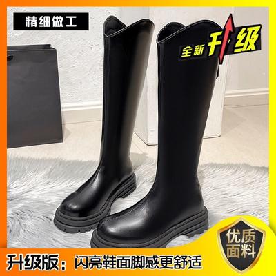 Long Boots Women's Autumn and Winter 2025 New Boots Thick-soled V-port High Boots Long Thin Boots Knight Boots Women